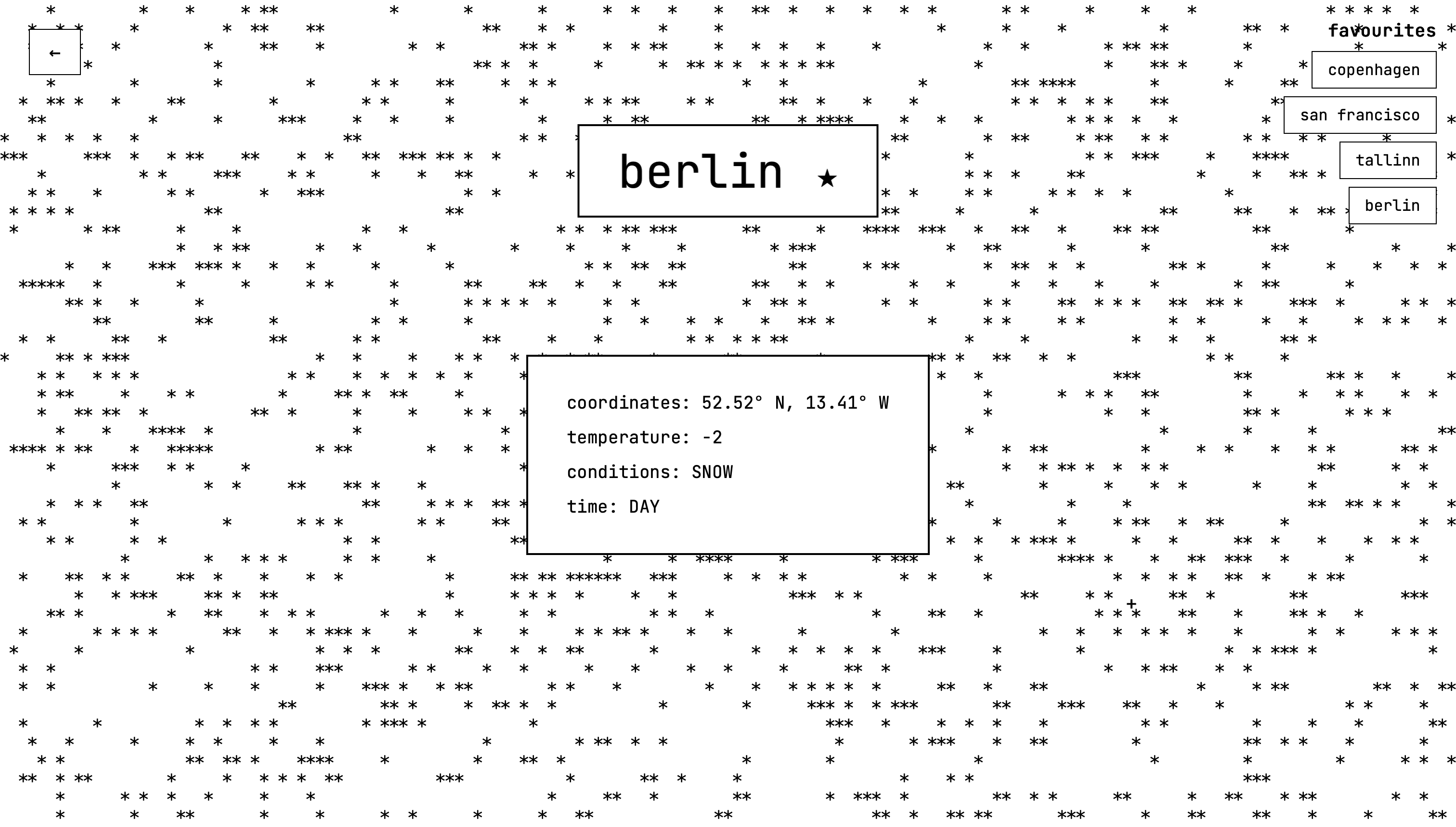 snow ascii berlin