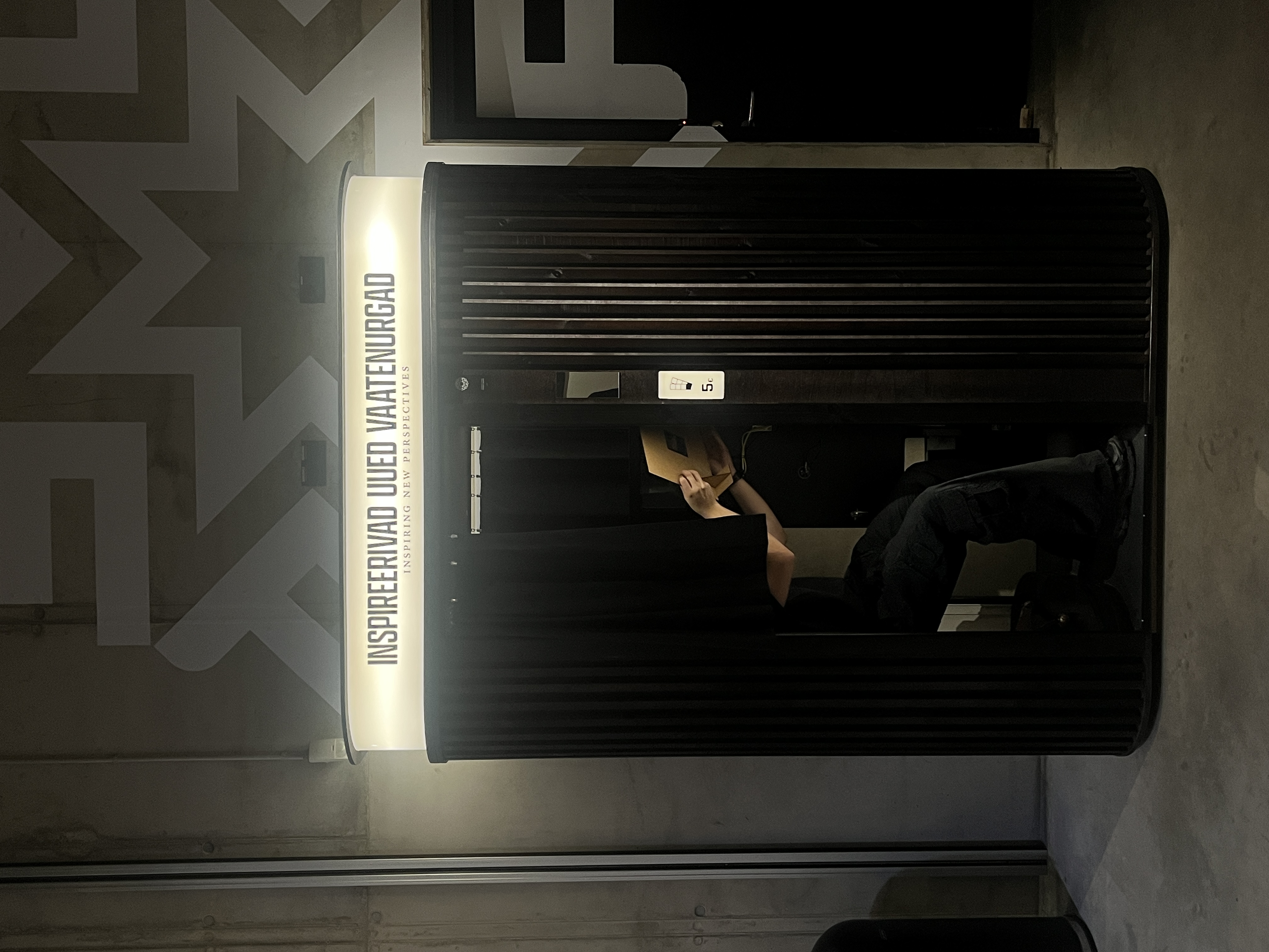 vintage photobooth in Fotografiska Tallinn